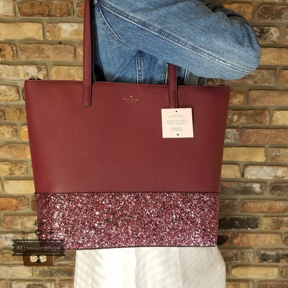 Kate spade PENNY greta court LARGE tote Cherrywood - Picture 3 of 9